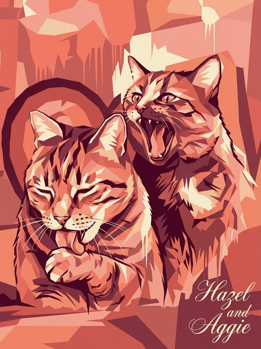 Artwork of Hazel and Aggie
