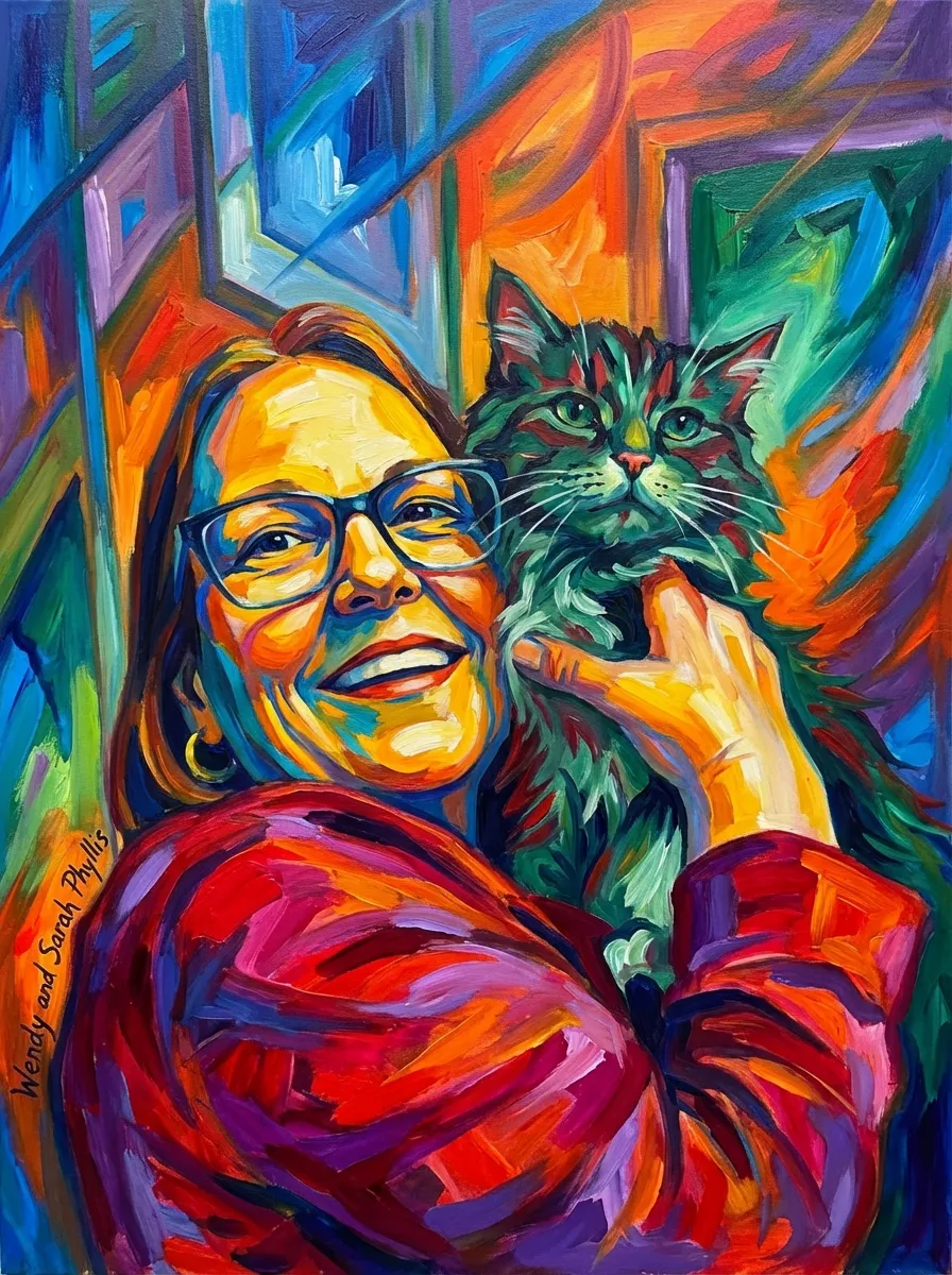 Artwork of Wendy and Sarah Phyllis