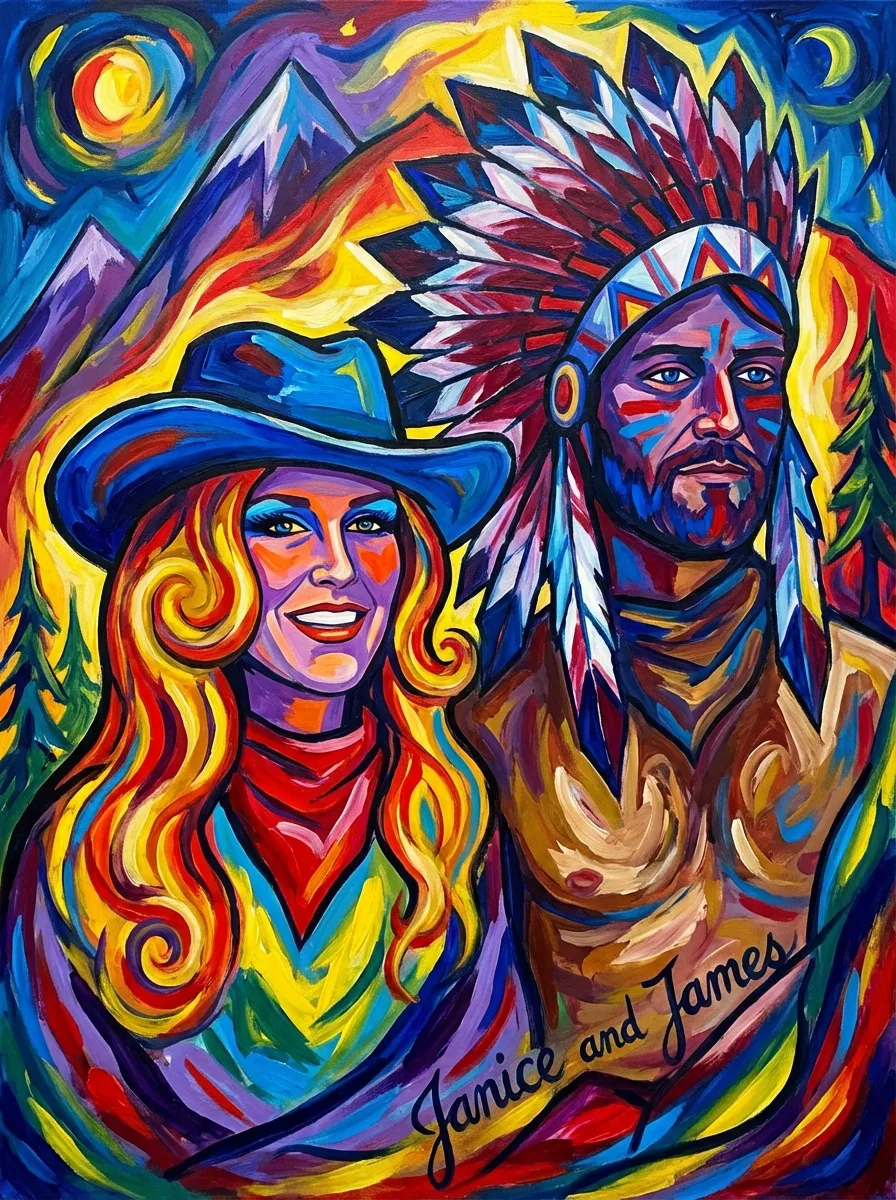 Artwork of Janice and James
