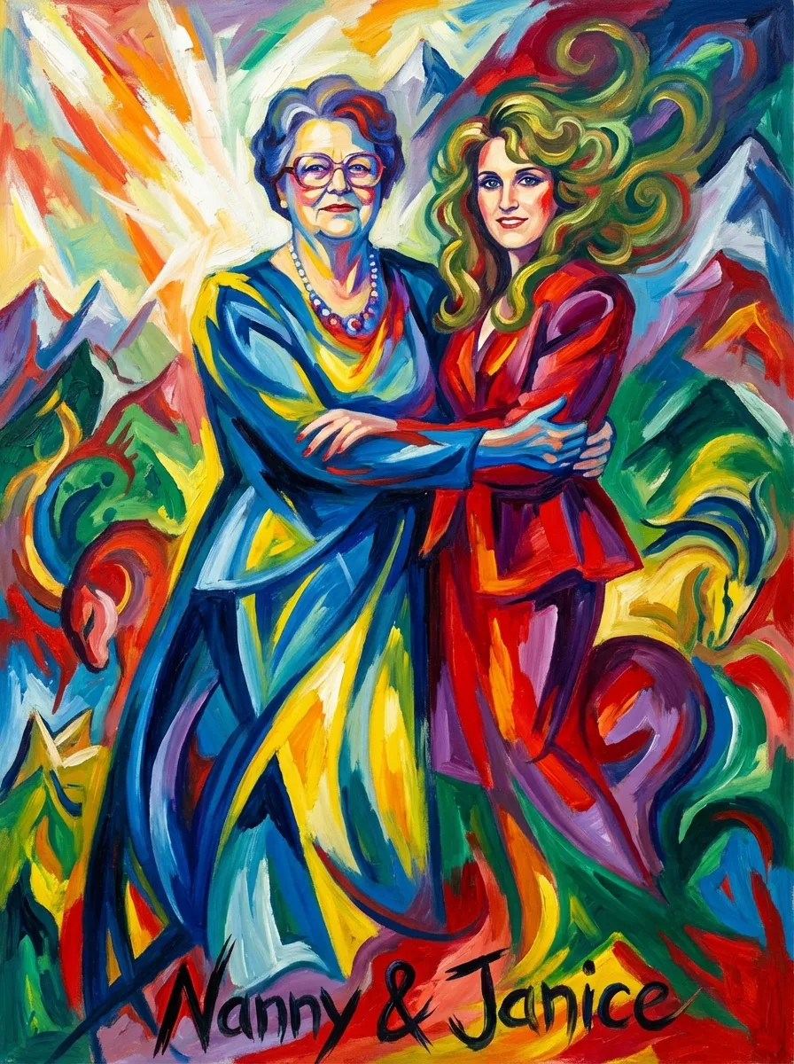 Artwork of Nanny & Janice