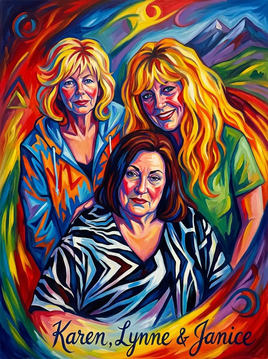 Artwork of Karen, Lynne & Janice