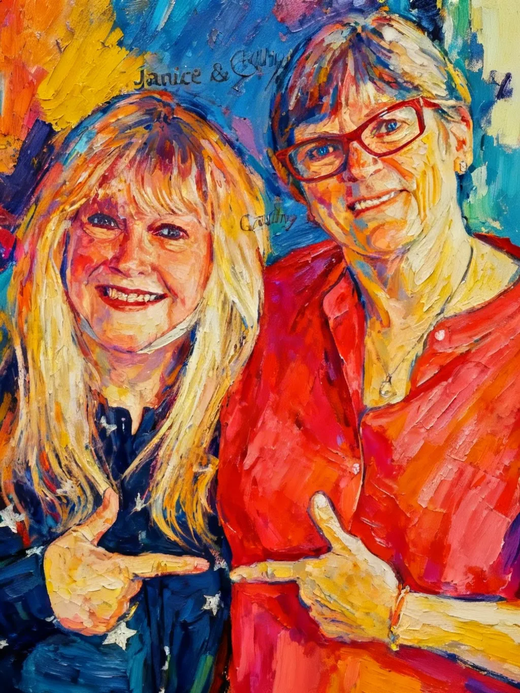Artwork of Janice & Cathy