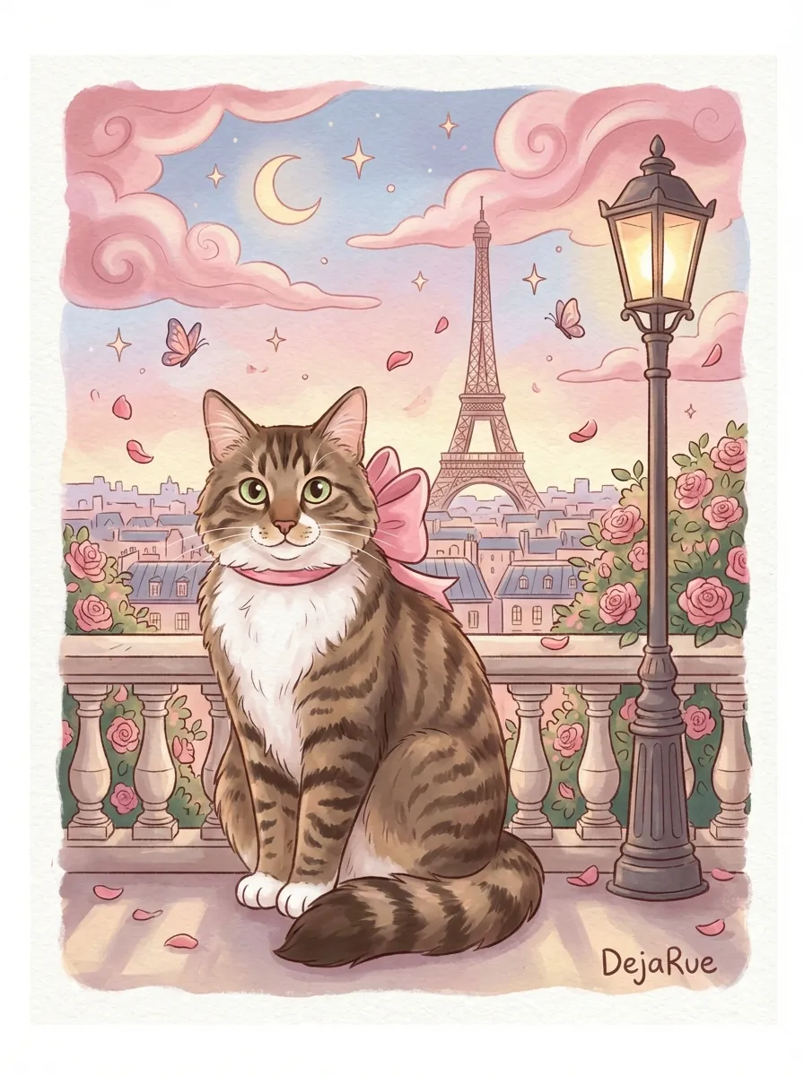 Portrait of DejaRue, Paris Twilight