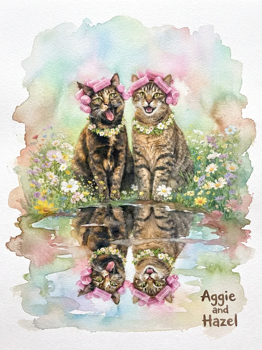 Artwork of Aggie and Hazel