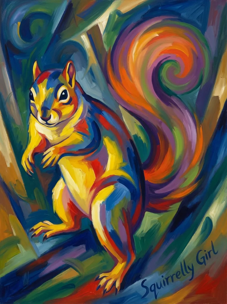Artwork of Squirrelly Girl