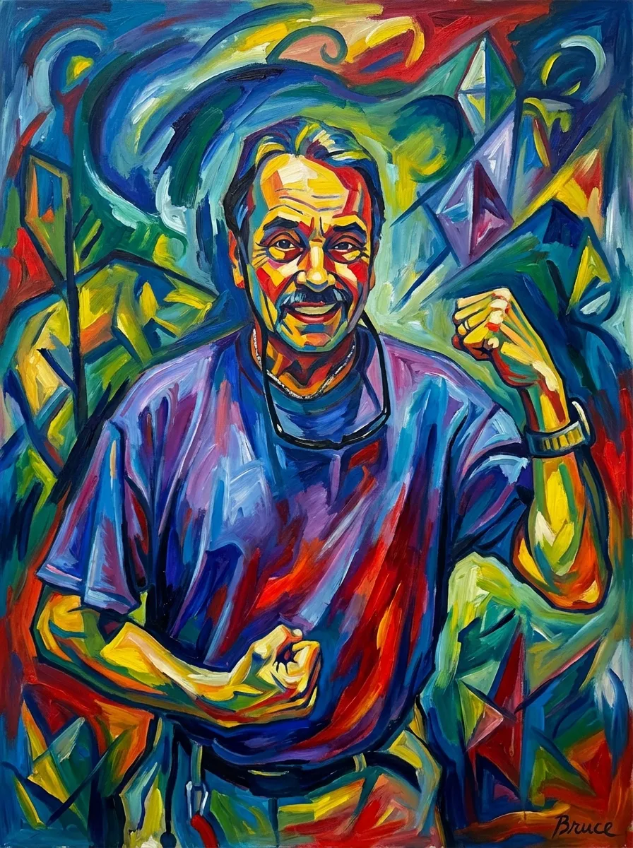 Portrait of Bruce, Resplendent