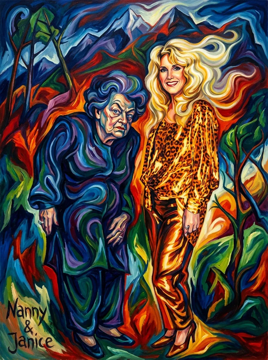 Artwork of Nanny & Janice