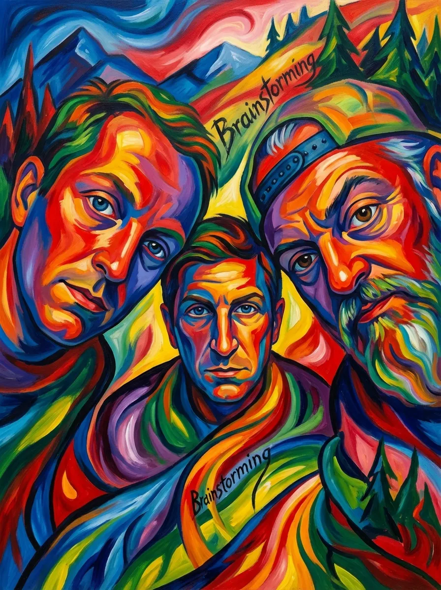 Artwork of Brainstorming