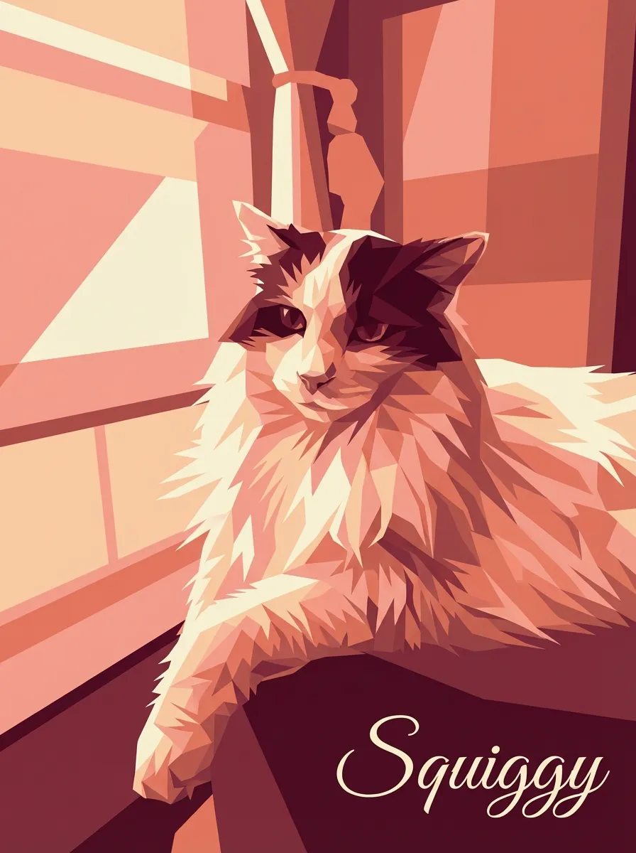 Portrait of Squiggy, Sunlit