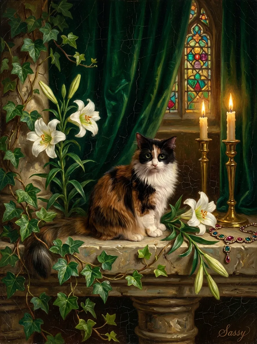 Sassy in Emerald Repose