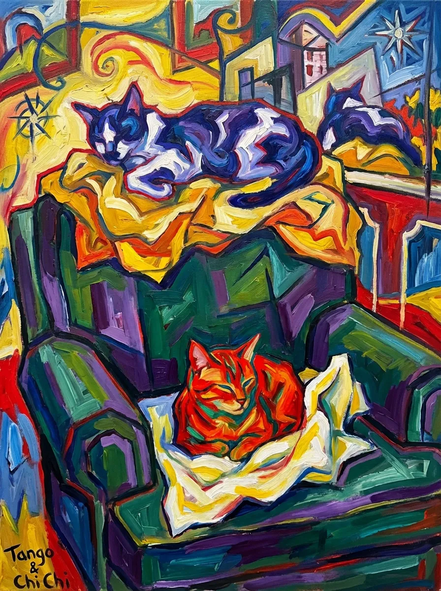 Tango & Chi Chi in Repose