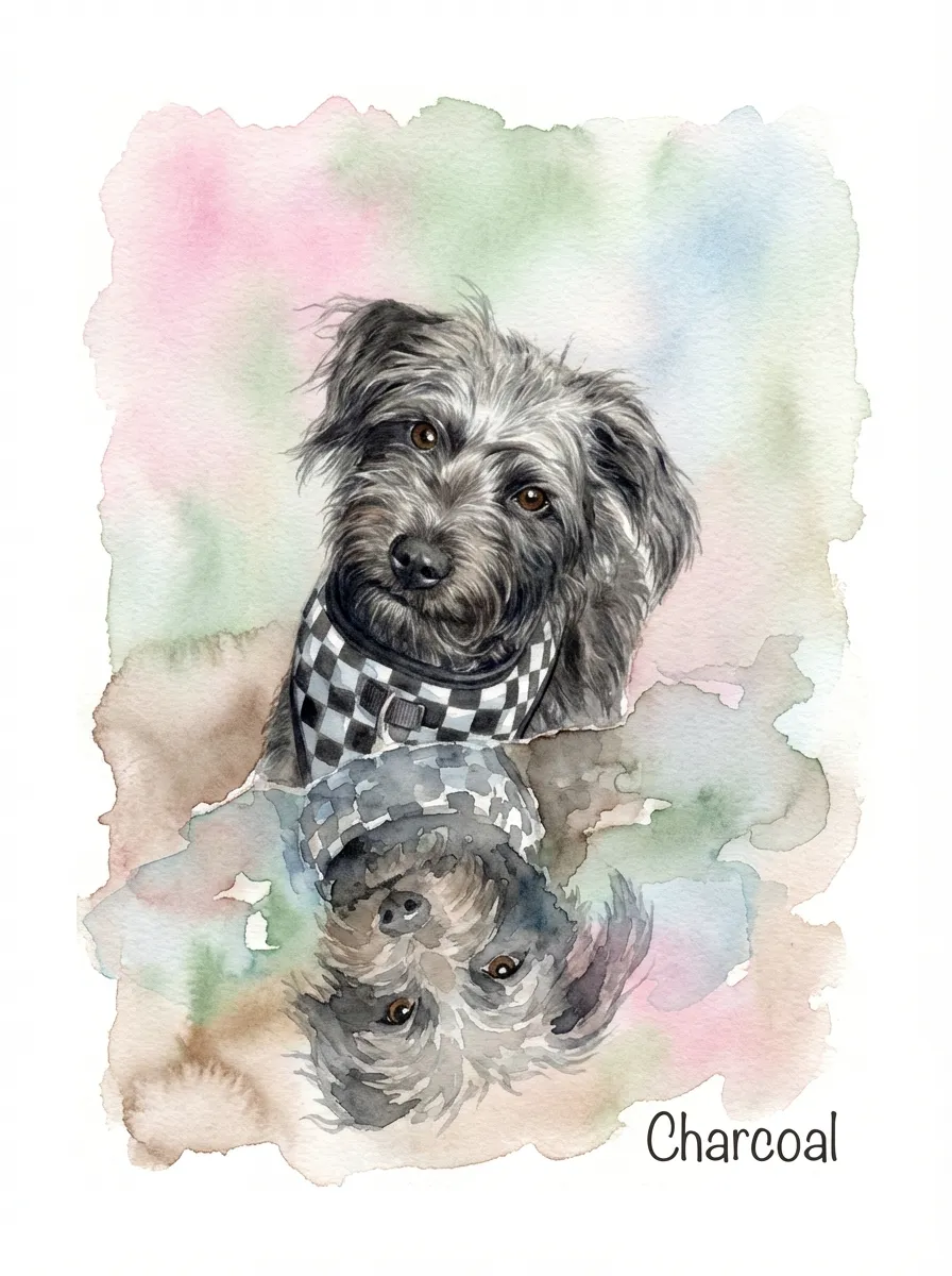 Charcoal's Pensive Reflection