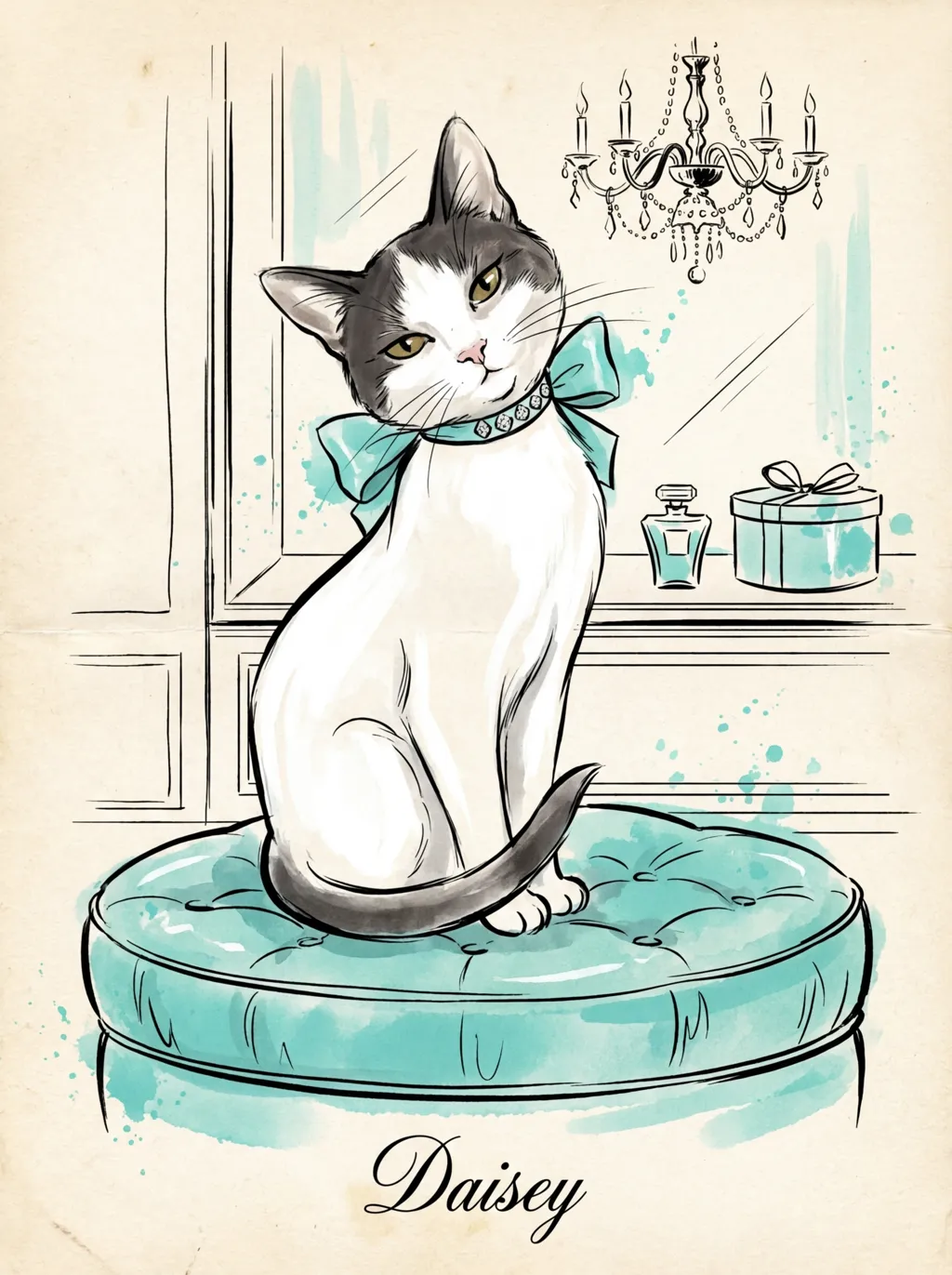 Daisey, Adorned in Aqua