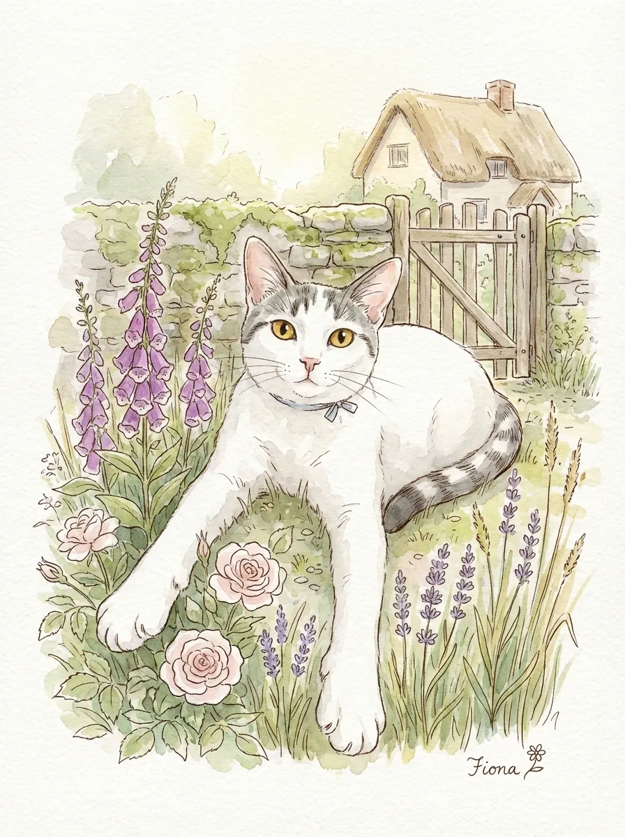Portrait of Fiona, Garden Idyll