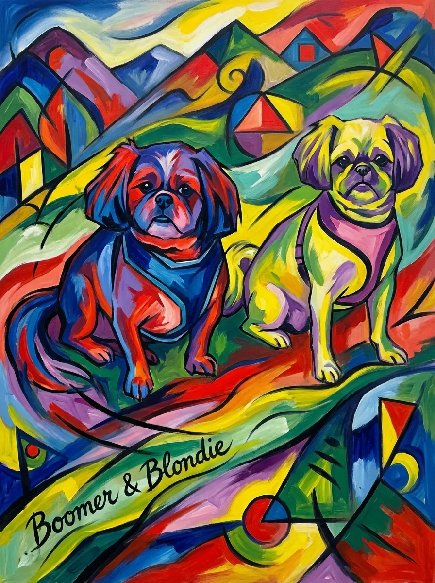 Portrait of Boomer & Blondie