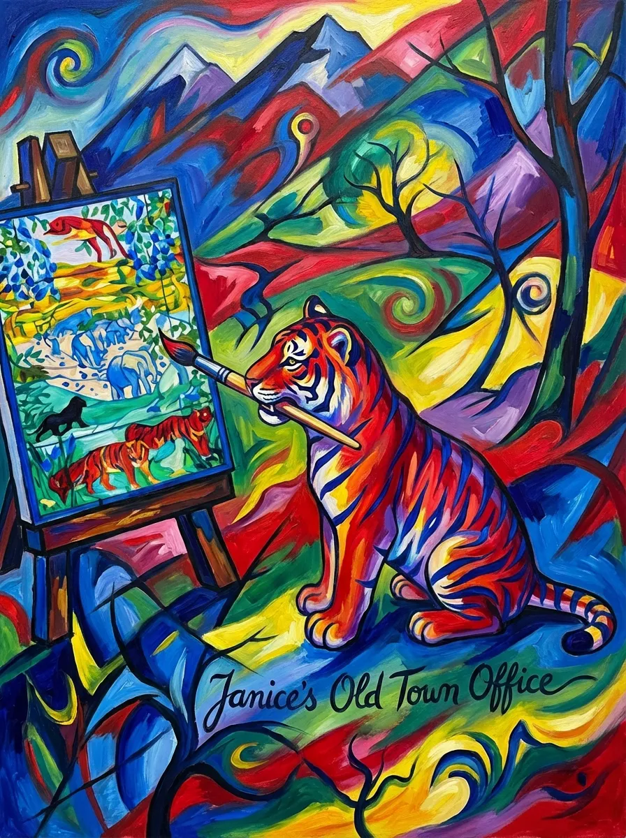 Feline Painter's Reverie