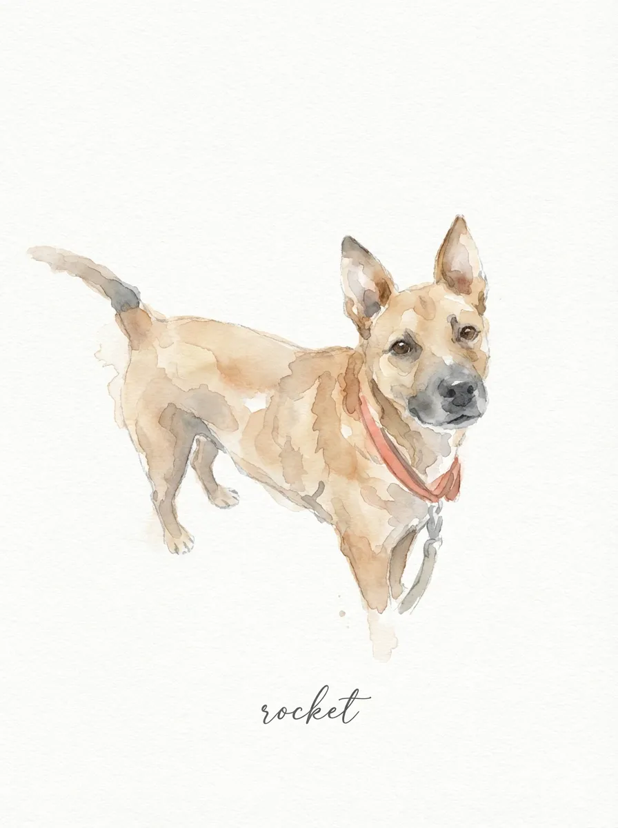 Rocket's Gentle Gaze