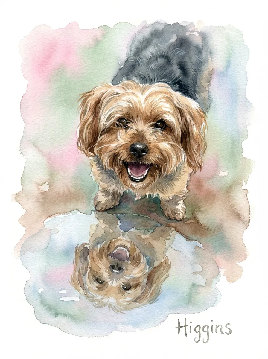 Portrait of Higgins, Reflected