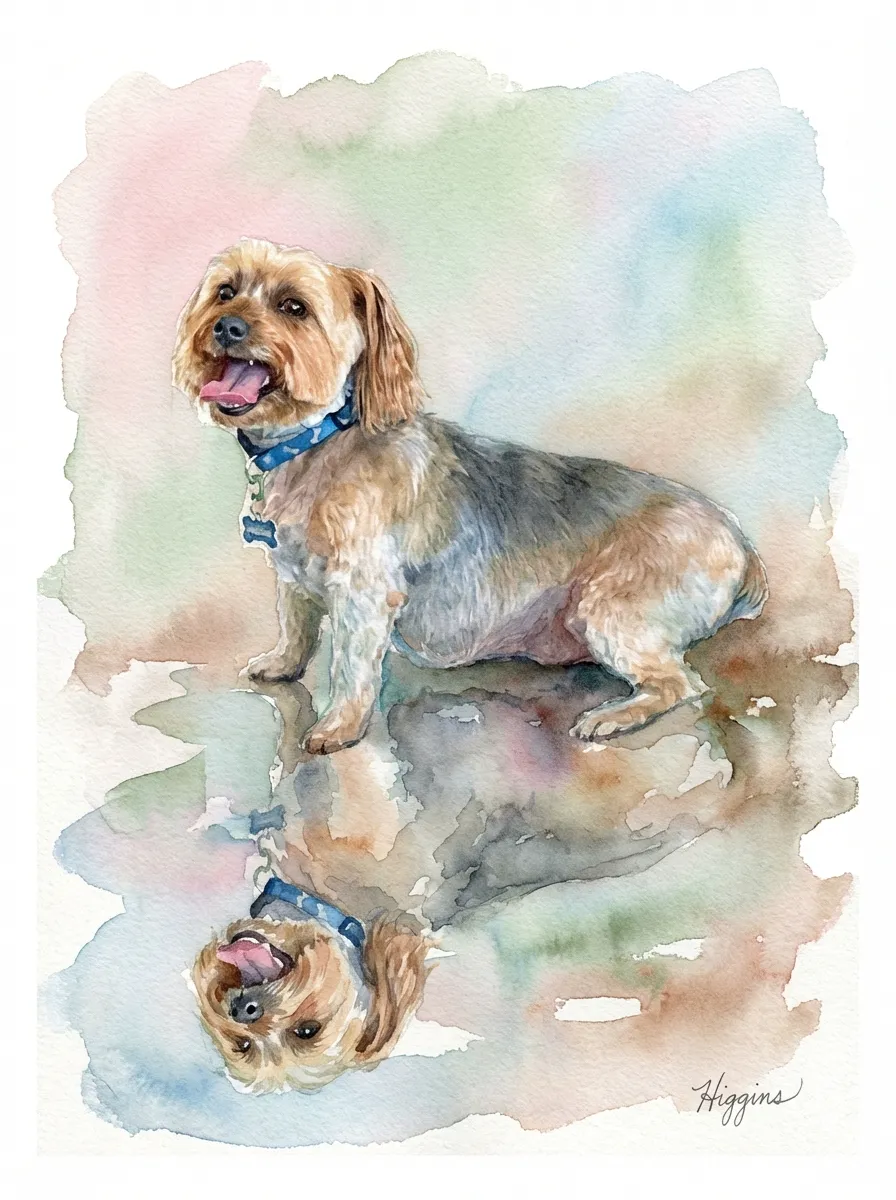 Portrait of Higgins, Reflected