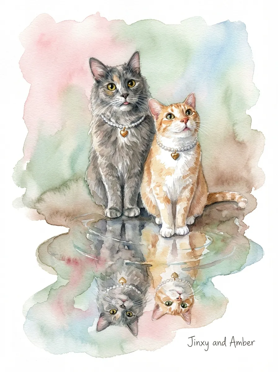 Jinxy and Amber's Reflection