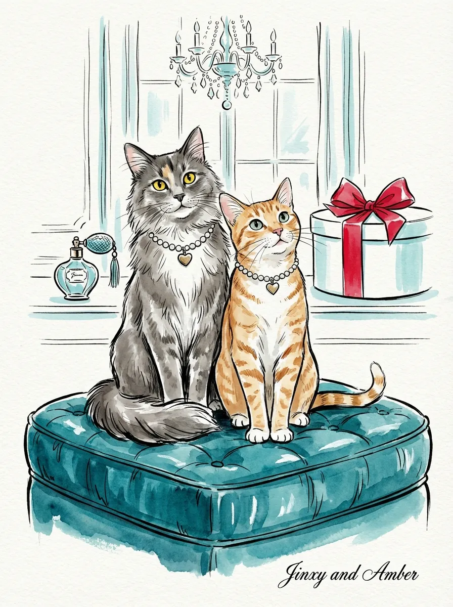 A Portrait of Jinxy and Amber