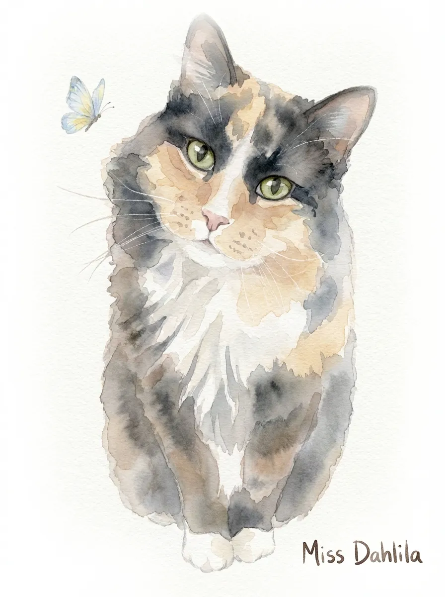 Miss Dahlila's Winged Companion