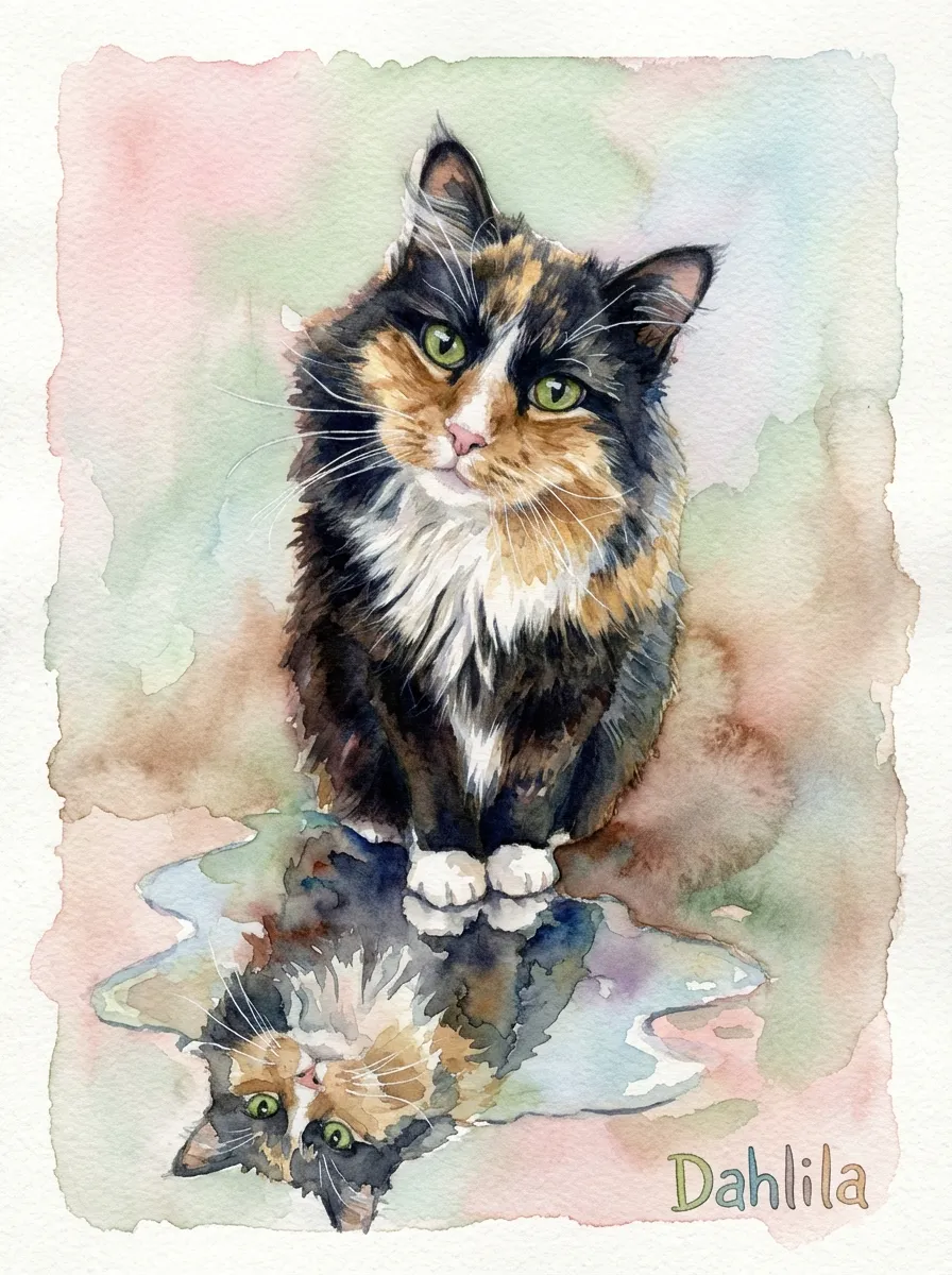 Dahlila's Mirrored Gaze