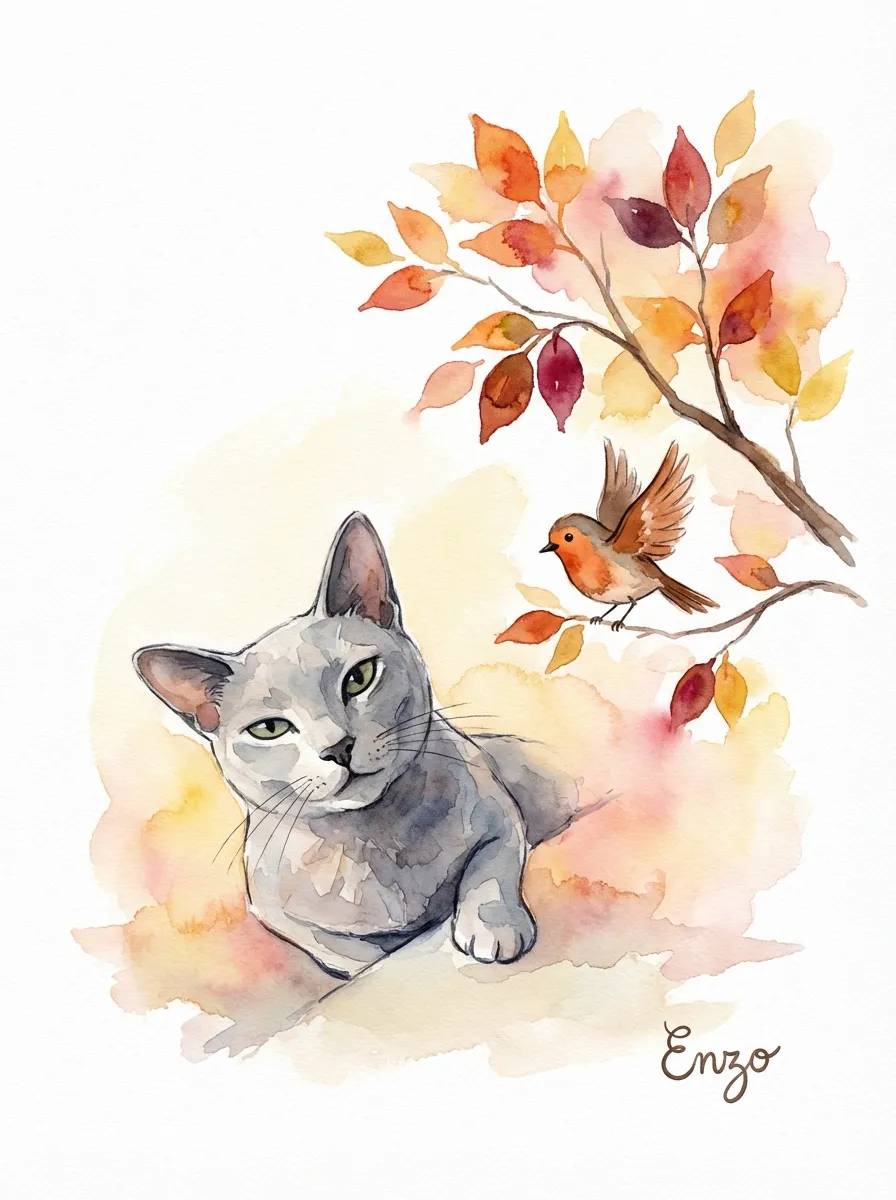 Enzo's Autumn Gaze