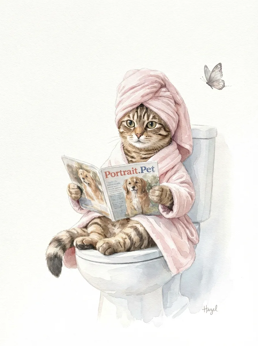 Hazel at Her Morning Toilette