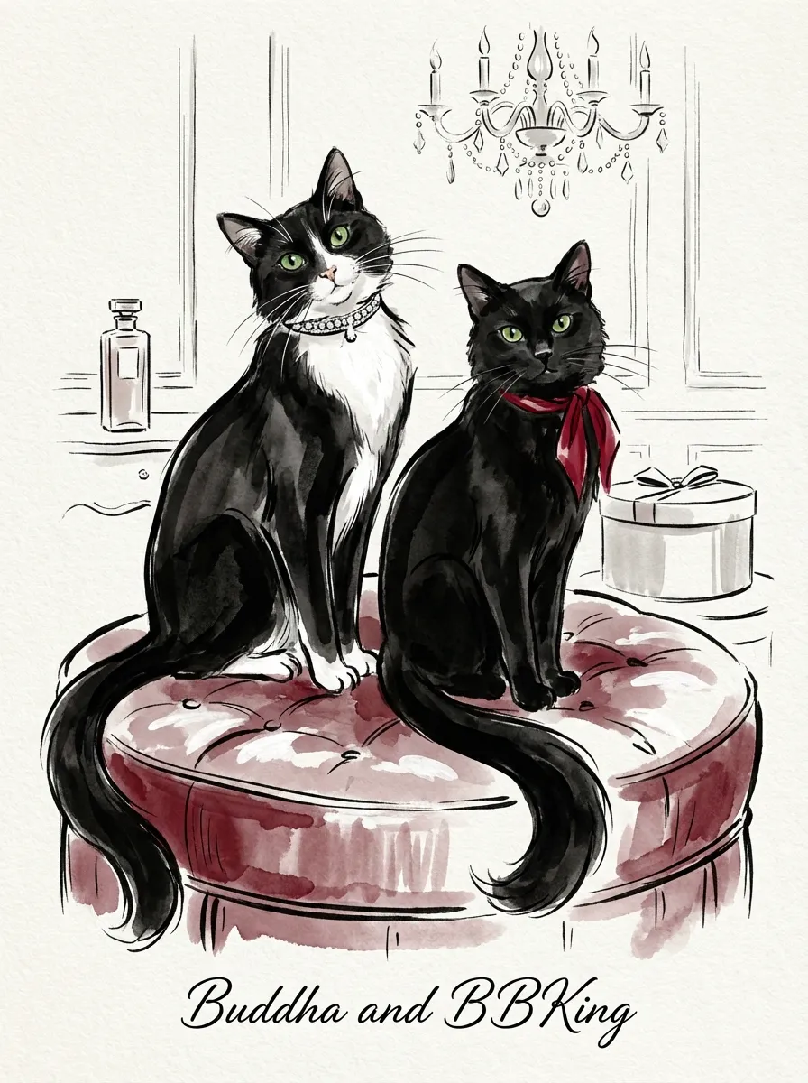 Buddha and BBKing: Elegant Repose