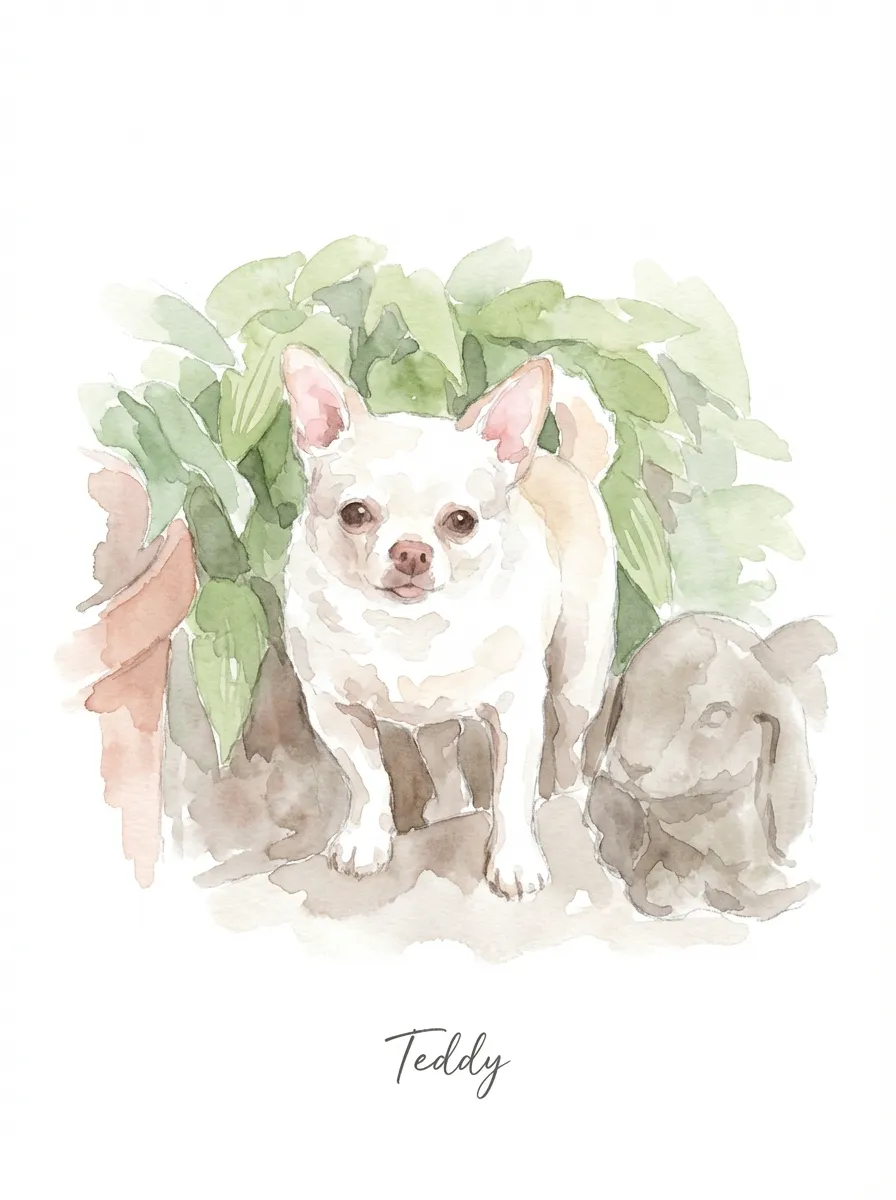 Portrait of Teddy, Serene