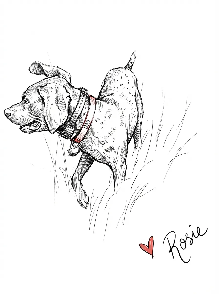 Portrait of Rosie, Alert