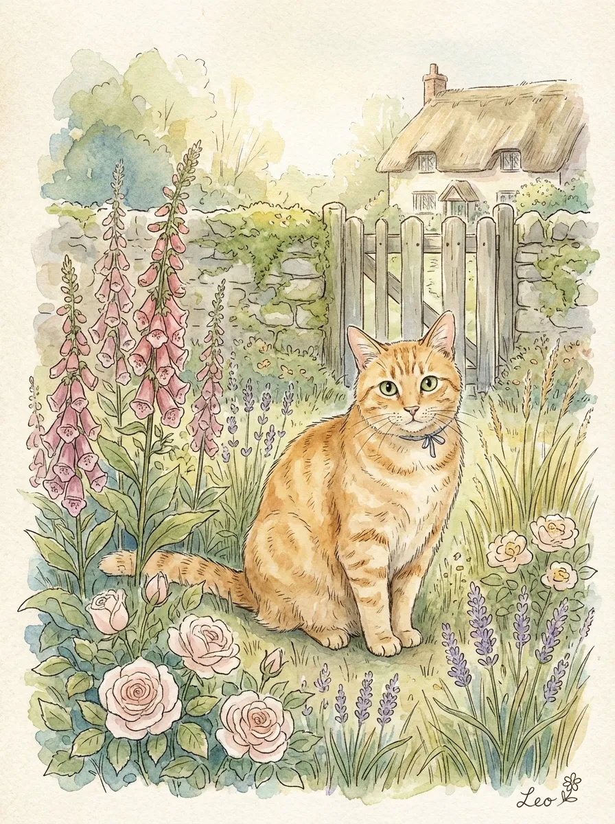 Portrait of Leo in Bloom