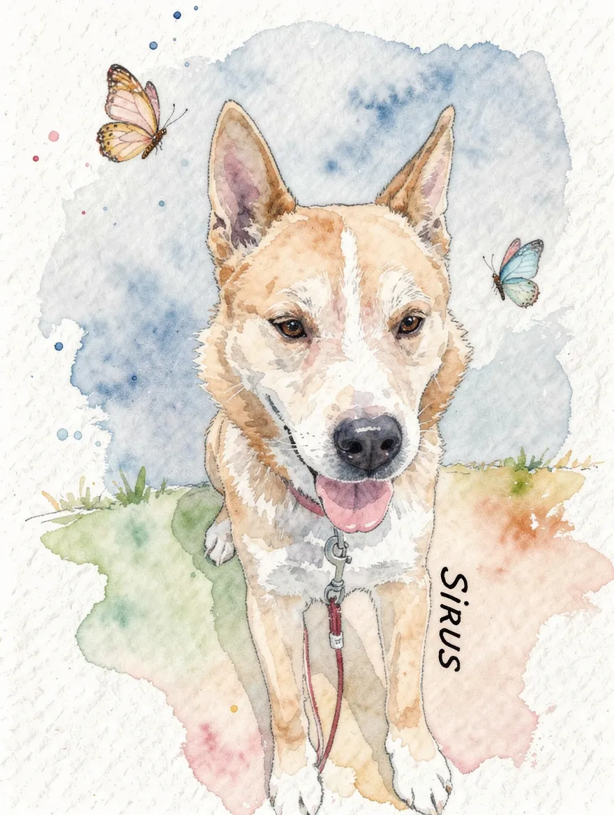 Sirus, Attended by Wings