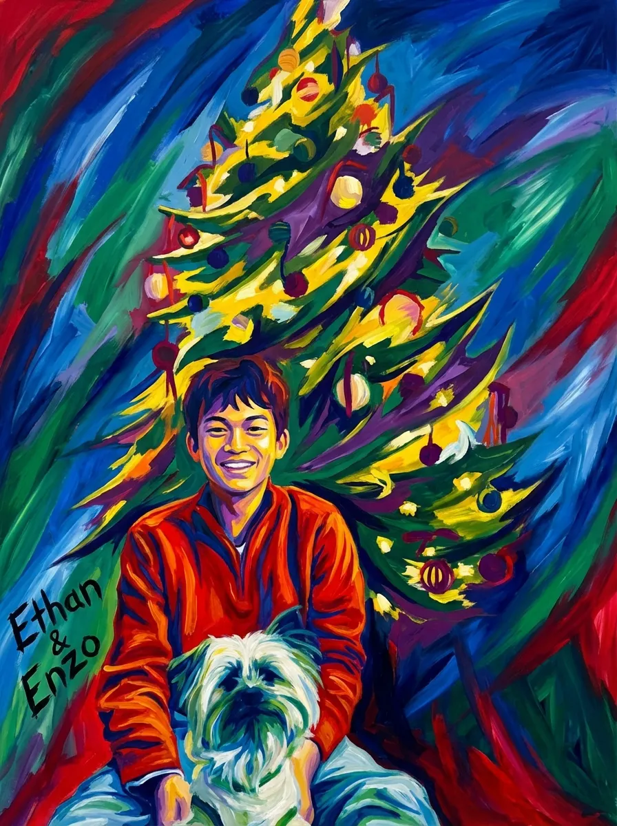 Ethan and Enzo's Radiant Noel