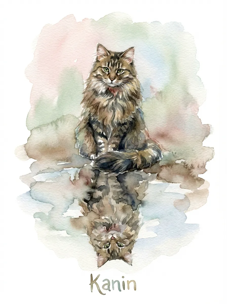Portrait of Kanin, Reflected