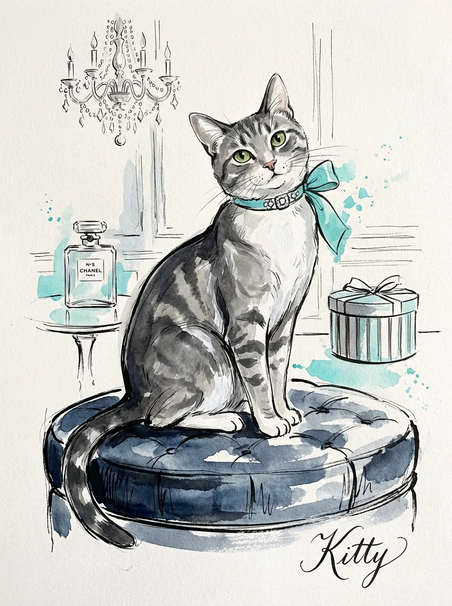 Kitty's Emerald Gaze