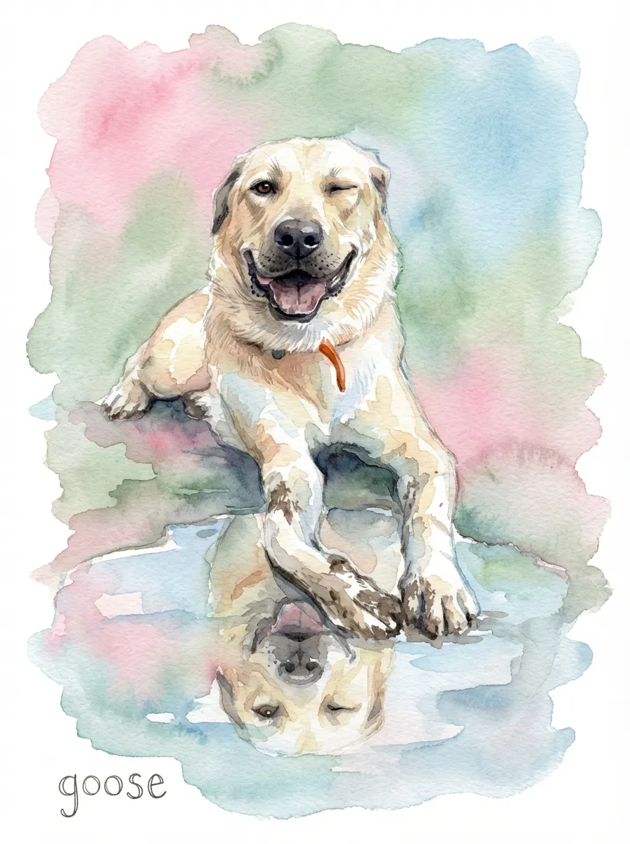 Goose's Winking Reflection