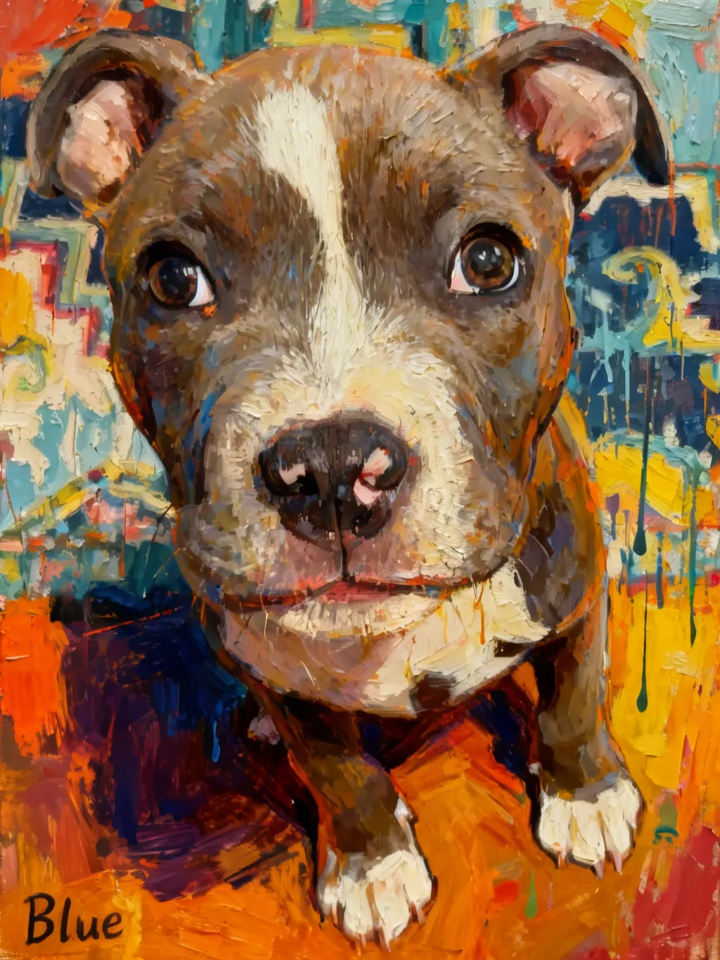 Blue's Gentle Gaze
