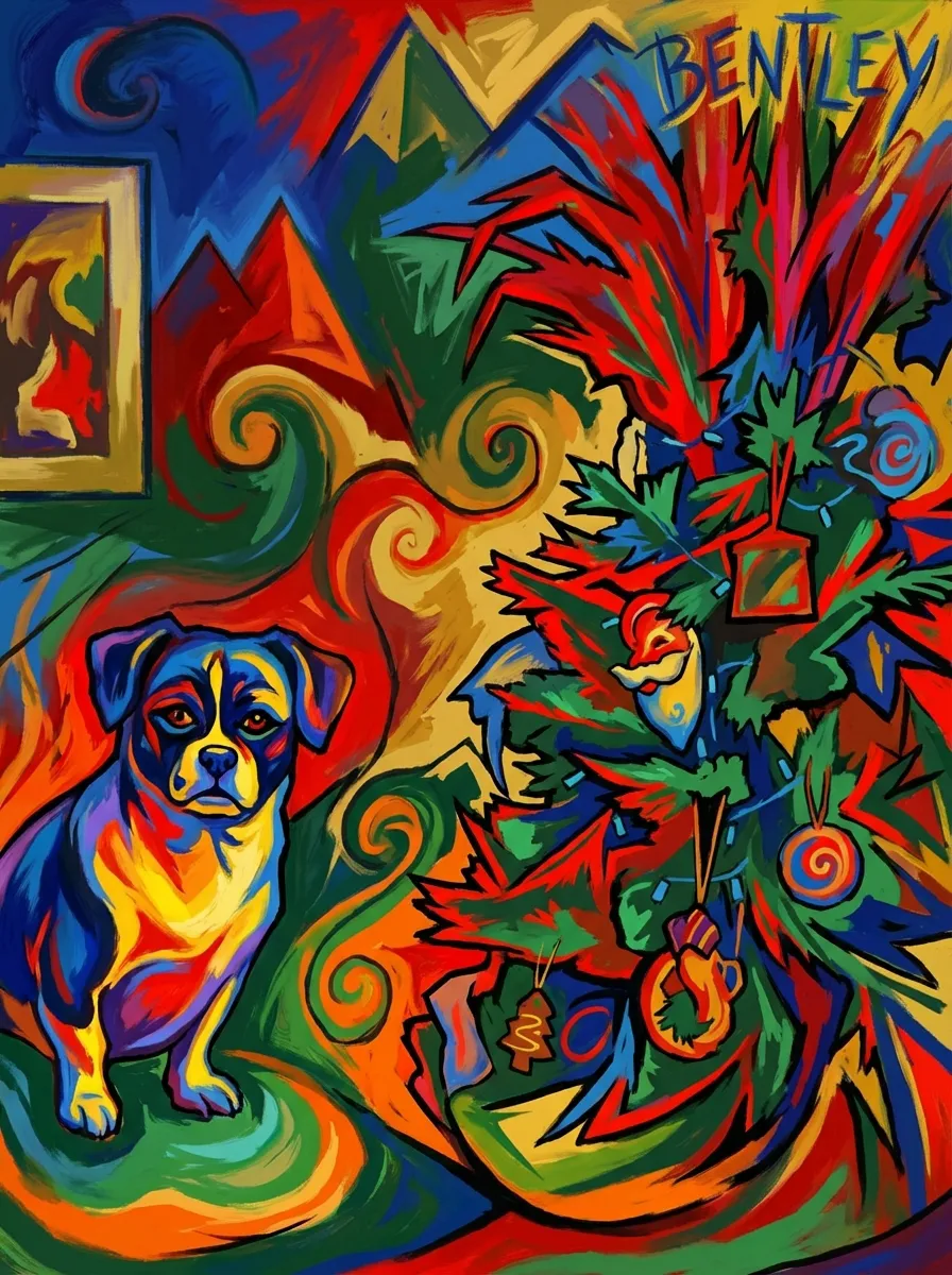 Yuletide Portrait of Bentley