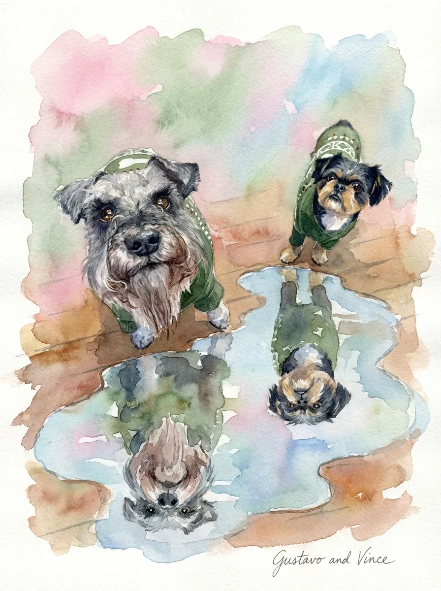 Reflections of Gustavo and Vince