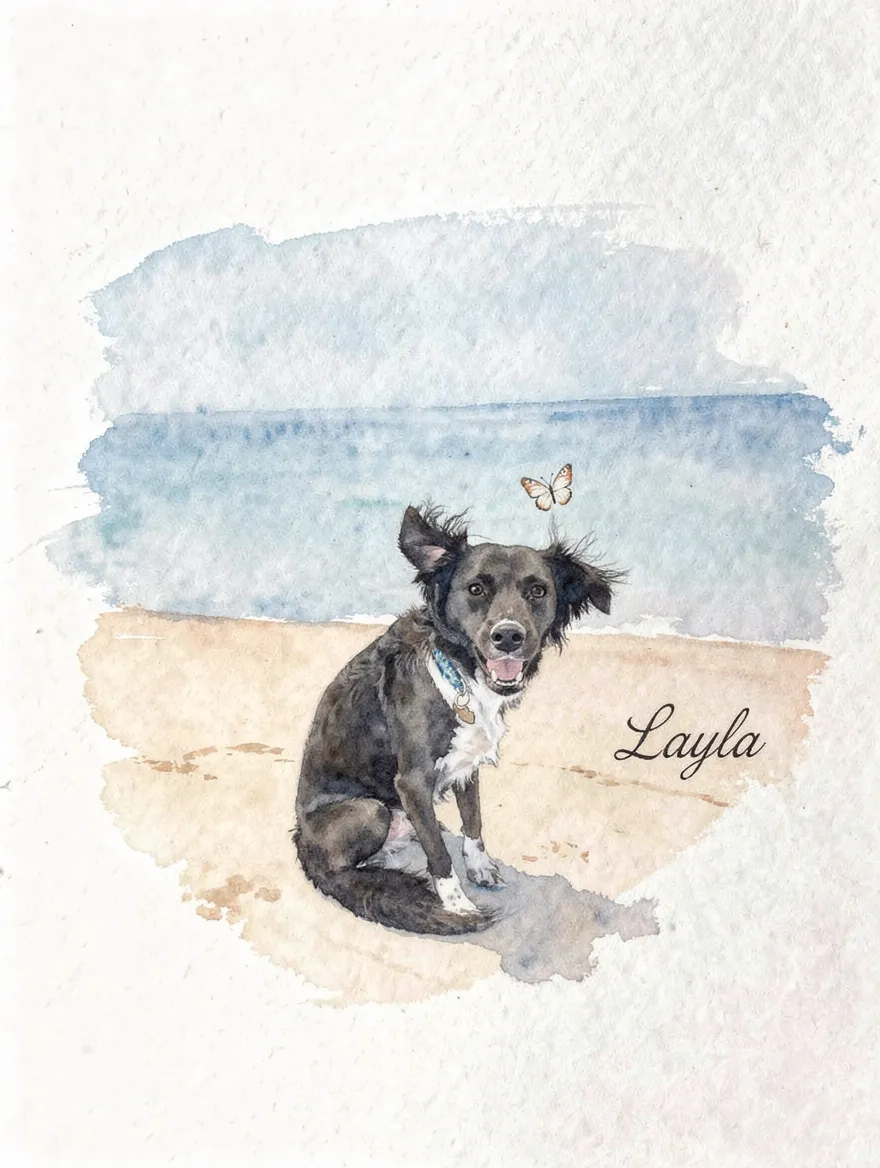 Portrait of Layla by the Sea