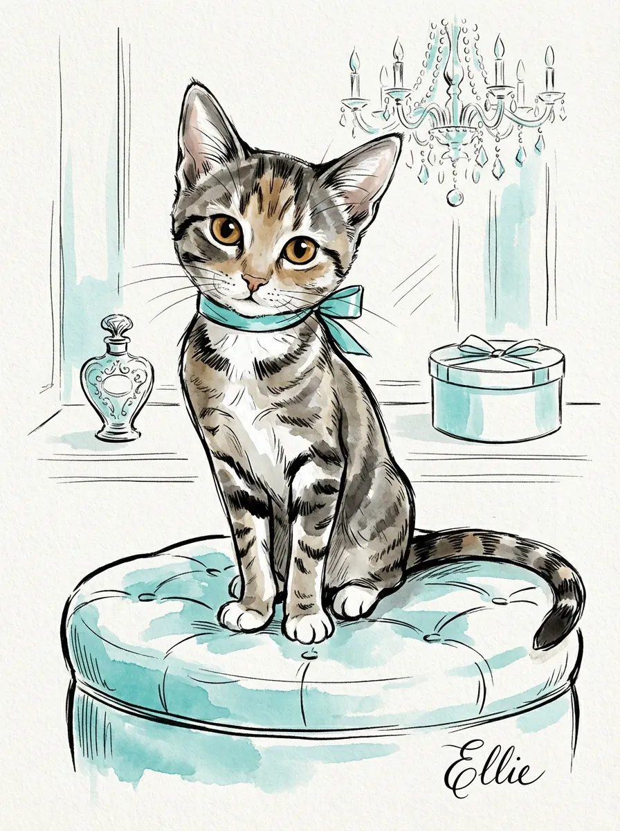 Portrait of Ellie in Teal