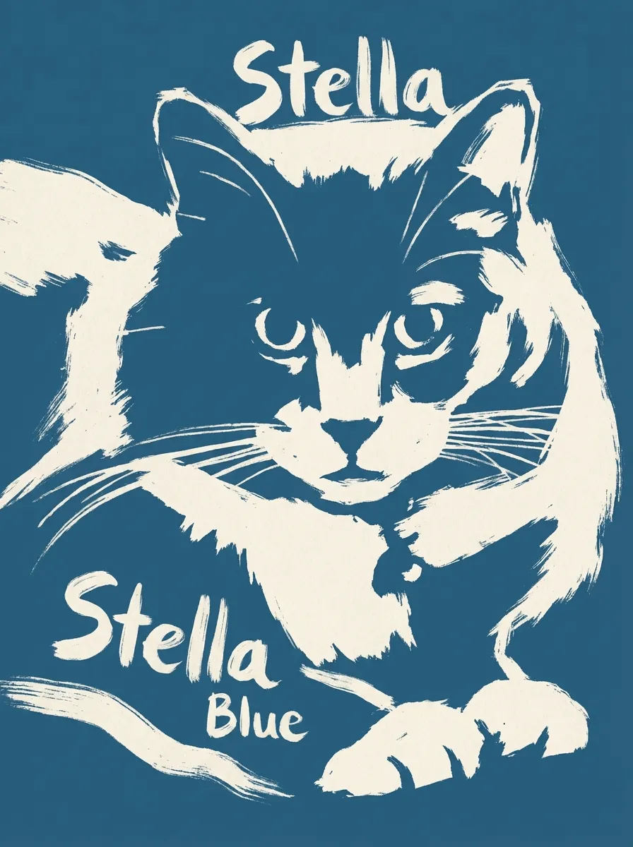 The Azure Gaze of Stella Blue