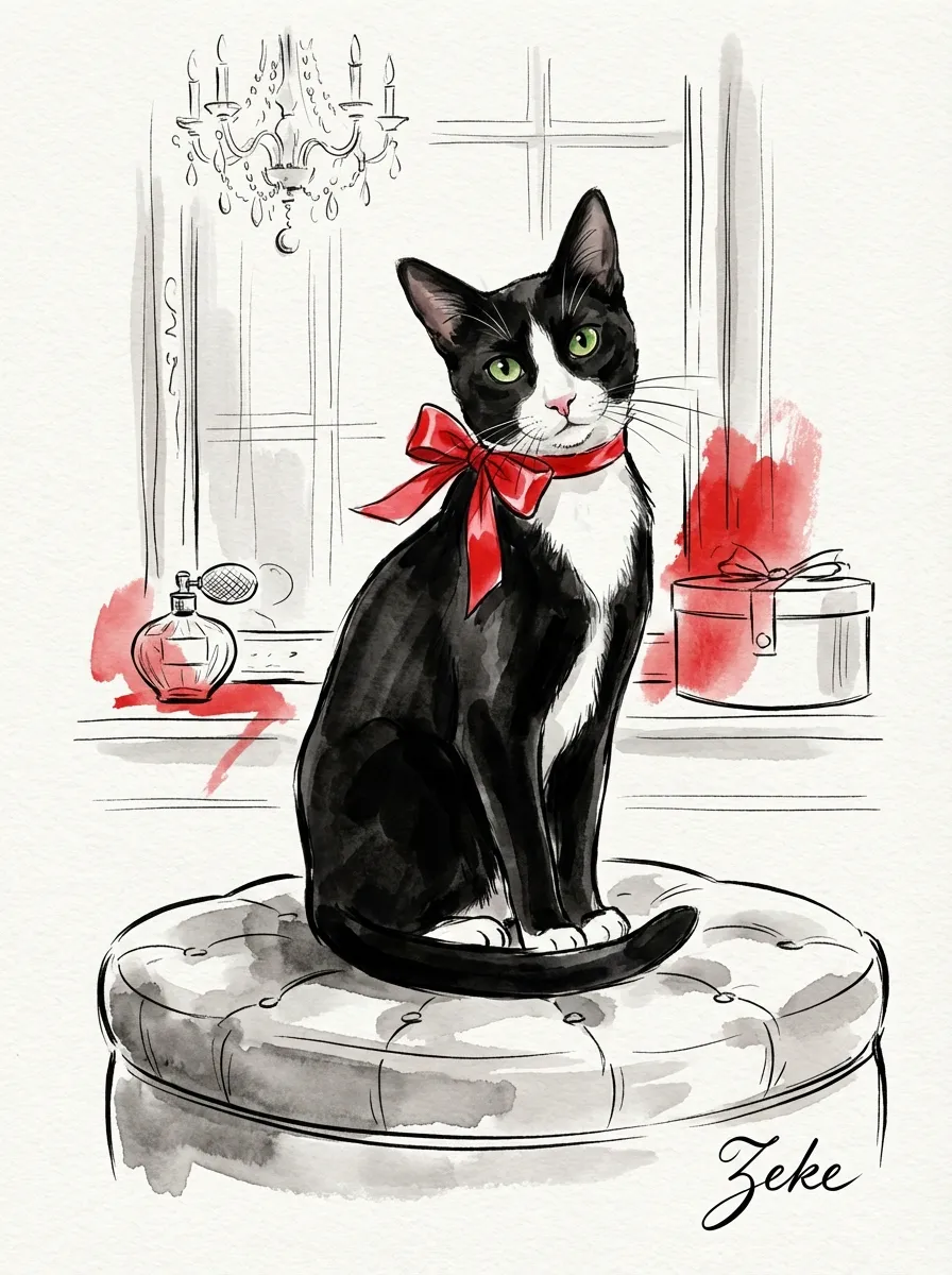 Zeke, Adorned in Crimson