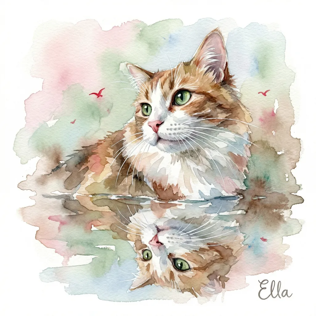 Ella's Reflected Serenity