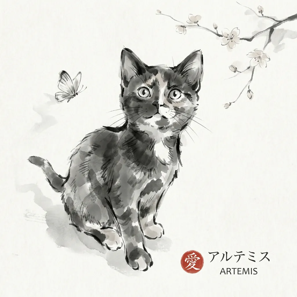 Artemis and the Spring Butterfly