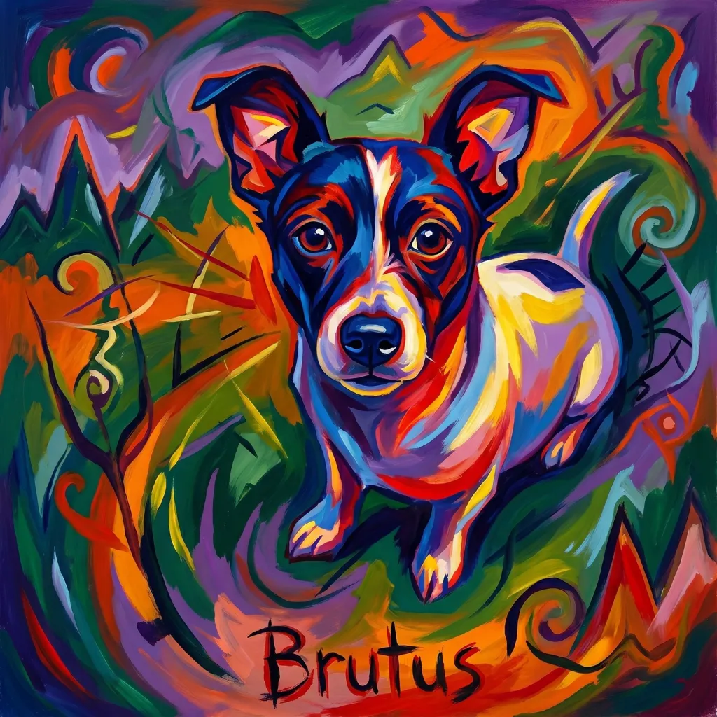 Brutus's Vibrant Gaze