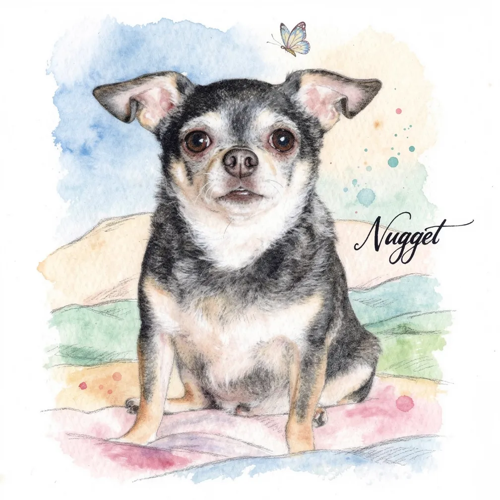 Nugget's Whimsical Gaze