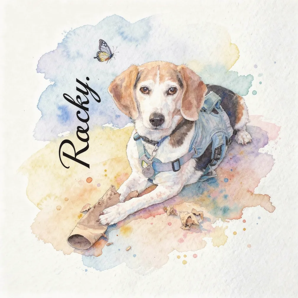 Rocky's Gentle Gaze